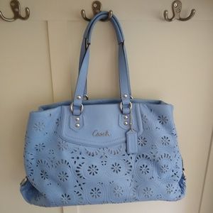 Coach baby blue bag